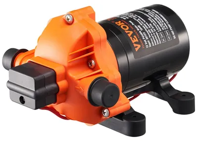 Immagine prodotto di Pompa a membrana VEVOR 12 V, portata di 3,5 GPM, dotata di design a 3 camere e pressostato automatico, regolabile 40-100 PSI, 50 PSI standard, attacco MNPT da 1/2 pollice, ideale