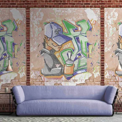 Produktbild von A.S. Creation Livingwalls Fototapete The Wall II 392411 Eine Rolle Ein Motiv 2.80 x 1.59 m Graffiti Braun