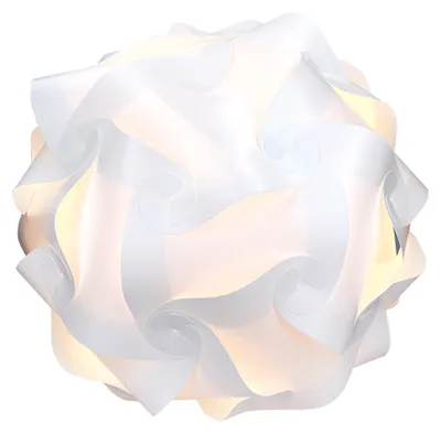 Produktbild von kwmobile Puzzle Lampenschirm Hängelampe - Lampshade - Lampenschirm Weiß - Deckenlampe Pendelleuchte - Puzzle Lampe min. 15 Designs - Gr. M Ø ca. 27 cm