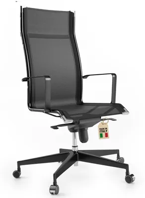 Obrázok produktu pre Ergonomická kancelárska stolička – pohodlné kreslo – priedušná kancelárska stolička s otočnou základňou