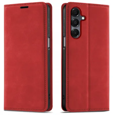 Image de Étui à rabat pour Samsung A16 5G, avec fermeture magnétique, en cuir, avec protection en verre
