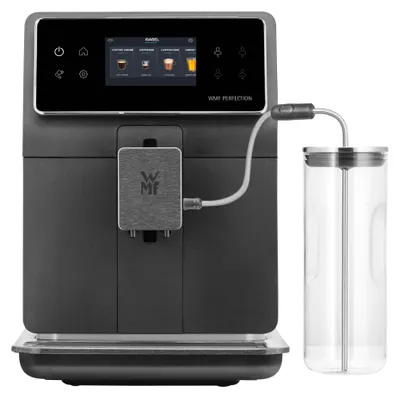 Zdjęcie produktu dla WMF Perfection 890L, Ekspres do espresso, 0,89 l, Ziarna kawy, Kawa mielona, Wbudowany młynek, Czarny, Stal nierdzewna