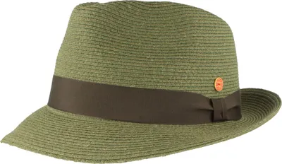 Mayser knautschbarer Strohhut Trilby Maleo mit UV Schutz 80 in grün