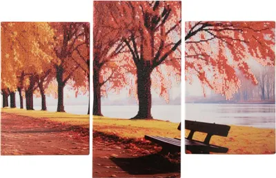 Image de Triptyque de peintures au diamant - Paysage
