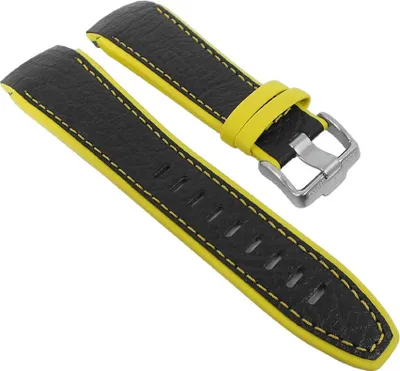 Produktbild von Jacques Lemans Formel 1 Uhrenarmband schwarz / Gelb F-5034