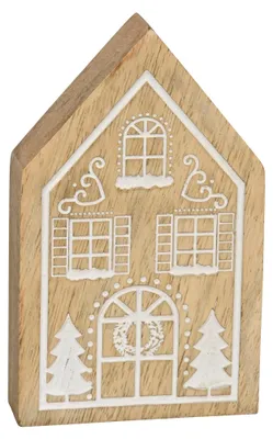 Image de Maison en bois Décoration de Noël en 12 cm Maison de décoration pour Noël
