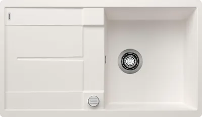 Produktbild von BLANCO METRA 5 S-F flächenbündige Spüle / SILGRANIT / weiß / reversibel / Excenter - inkl.