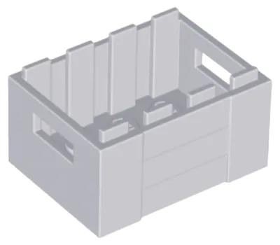Zdjęcie produktu dla 2x LEGO Behälter, Kiste mit Griffmulden (30150) – Einzelteile