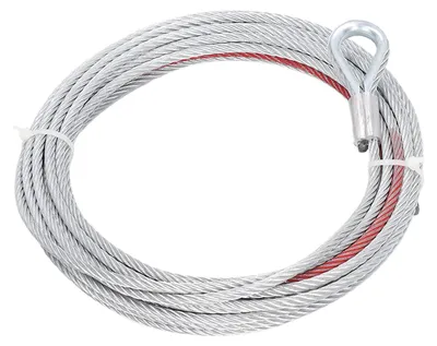 Seilwinde-Stahlseil 4500 lbs, 5,5 mm, 10 m, Edelstahl