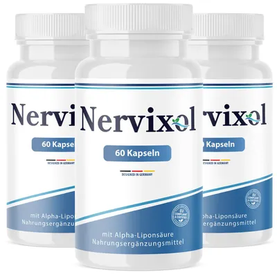 Produktbild von Nervixol Kapseln | Reich an Vitaminen | Einfache Anwendung | 60 Kapseln 3x