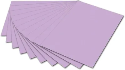 Produktbild von folia 6131 - Fotokarton Lila, 50 x 70 cm, 300 g/qm, 10 Bogen - zum Basteln und kreativen Gestalten von Karten, Fensterbildern und für Scrapbooking