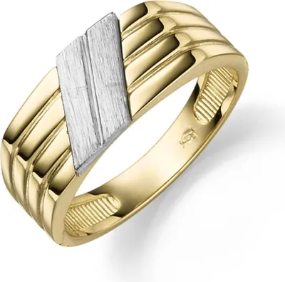 Herrenring-aus-585-Gold-gelb-weiß