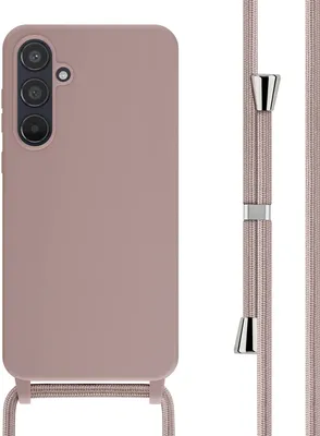 Produktbild von imoshion SilikonHülle mit Band Samsung Galaxy A55 - Sand Pink