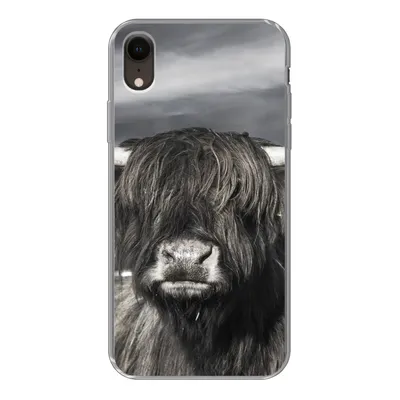 Produktbild von MuchoWow® Handyhülle Schutzhülle Hülle für iPhone XR Schottischer Highlander - Tiere - Hörner Silikon Softcase Handy Hülle - Schutzdeckel
