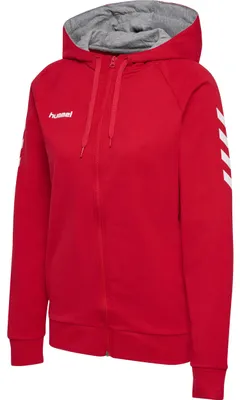 Produktbild von hummel Womens hmlGo Baumwolle Zip Hoodie, Red, Extra Large