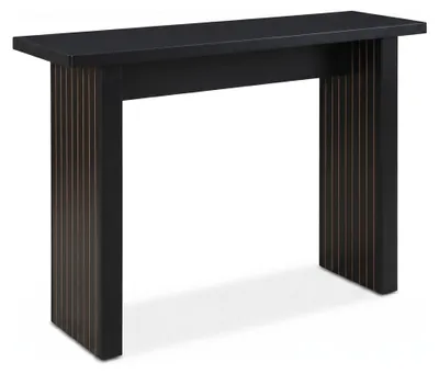 Immagine prodotto di SensaHome, consolle in stile Japandi – tavolino di servizio con gambe scanalate – 110x35x75 cm – nero