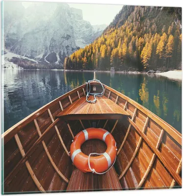Produktbild von Bilder auf glas - Einteilig - £ódŸ Berge Kajak - 60x60cm - Glasbilder - Wandbilder - Bilder - zum Aufhängen bereit - Wanddekoration aus Glas - Glas Bilder - Wandbild auf Glas - GAC60x60-4981