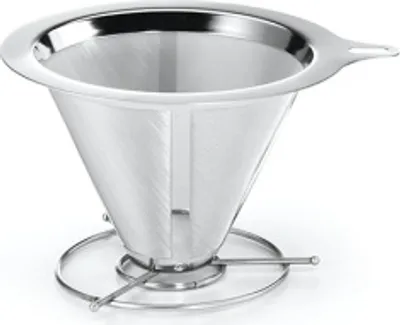 Produktbild von Kaffeefilter"Beneditto" Edelstahl, 4 Tassen, 0,6l H: 8cm, Ø 10cm