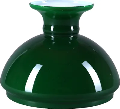 Image de Verre de lampe à pétrole Ø 154mm Vert Verre de rechange Abat-jour en verre E27