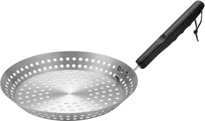 Produktbild von Grillkorb, gelochte Grillpfanne Ø 30 cm, Edelstahl