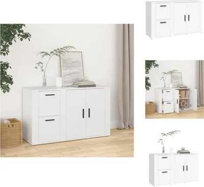 Produktbild von vidaXL Sideboard Weiß 100x33x59,5 cm Holzwerkstoff -  Sideboards