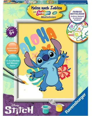 Immagine prodotto di Ravensburger Malen nach Zahlen Disney Stitch, Malset, Malvorlage, Malen, 23767