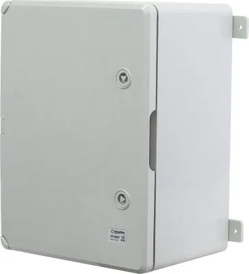 Image de Armoire plastique porte grise 300x400x220mm IP65 PP3005 (P-BOX 3040-2)