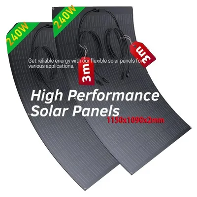 Obrázek produktu pro Solární panel, monokrystalický křemík, lehká konstrukce, 240 W * 2