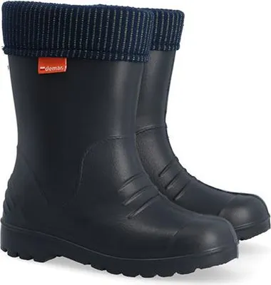 Produktbild von Demar Gummistiefel DINO GRAPHITE Regenstiefel Kinderstiefel mit Innenschuh leichte Thermostiefel, 32/33