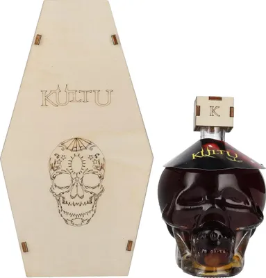 Image de Kultu Ginja Cherry Liquor 18% Vol. 0,7l in Holzkiste