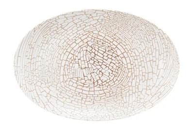 Produktbild von SELTMANN Liberty Teller flach, oval, Länge: 315 mm, Breite: 210 mm, krakelee