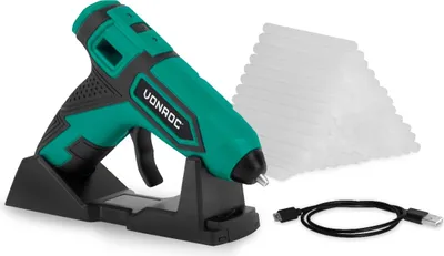 Produktbild von Vonroc Kabellose Klebepistole 4V - 1.5Ah | Inkl. 80 Klebestifte 7x100mm
