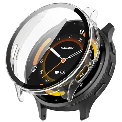 Produktbild von Stravo Displayschutzhülle für Garmin Venu 4 45 mm – Komplett schützende Hartschale – Displayschutzfolien für Garmin Smartwatches – Transparent