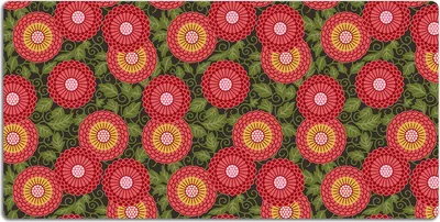 Produktbild von Schreibtischmatte Tischunterlage 90x45 cm Mauspad - Geometrische Blumen