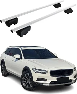 Produktbild von Dachträger Grundträger für Volvo V90 2017-2022 Metall Silber ABE 2x