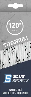Produktbild von BLUE SPORTS Titanium Pro Schnürsenkel gewachst, Farbe:wbk, Größe:120'/304cm