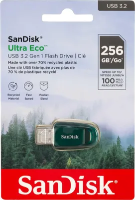 Produktbild von SanDisk Ultra Eco Drive    256GB USB 3.2 100MB/s  SDCZ96-256G-G46