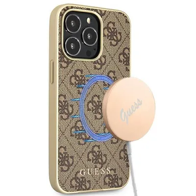 Produktbild von Guess Guhmp13Lg4Gb Iphone 13 Pro / 13 6.1"" Braun/Braun Hard Case 4G Collection Magsafe