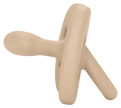 Image de Suavinex - Sucette - Collection Essence - Modèle SX Pro - 0 à 6 mois - Silicone - Beige | Sucettes et attaches pour sucettes