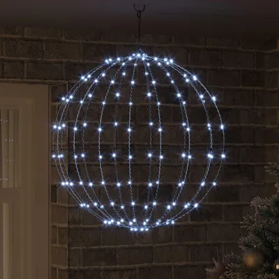 Image de vidaXL Décoration de Noël lumineuse, 192 LED, lumière blanche froide, 60 x 60 x 62 cm