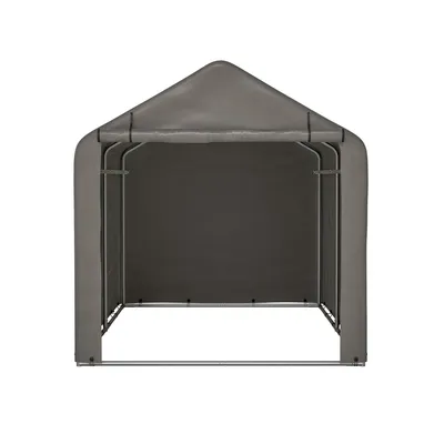 Produktbild von GIHAUVIA Geräteschuppen Fahrradgarage Wetterfest Mit UV Schutz Gerätehaus Carport Zelt 160 x 220 x 165 cm Grau
