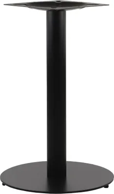 Produktbild von STEMA Tischgestell Metall, Schwarz, 73 cm hoch, 45 cm Sockel, pulverbeschichtet, verstellbare Füße – für Büro, Hotel, Restaurant (SH-5001-5)