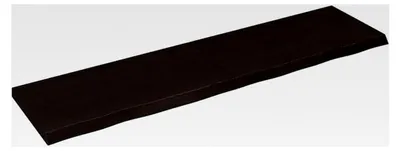 Produktbild von Wandregal Dunkelbraun 200 x 50 x (2-6) cm behandeltes Massivholz