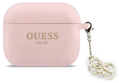 Obrázok produktu pre Guess 4G Charm silikónové púzdro pre AirPods Pro 3 ružové (GUAP3LECG4P)