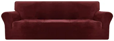 Image de Housse de canapé en velours pour canapé 3 places