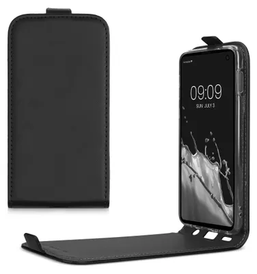 Produktbild von kwmobile Schutzhülle kompatibel mit Samsung Galaxy S10e - Hülle Handy - Flip Case Handyhülle Schwarz