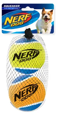 Produktbild von NERF Dog Tennisbälle 2er m. Quietscher Gr. L