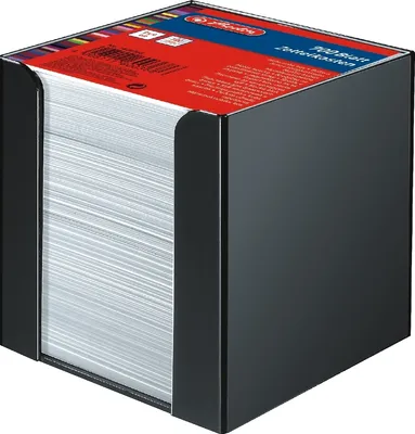 Produktbild von Zettelkasten 9x9cm schwarz Packung mit 16 Stück