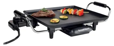 Grillplatte 1500 W, 28x28 cm, antihaftbeschichtet, mit Fettauffang