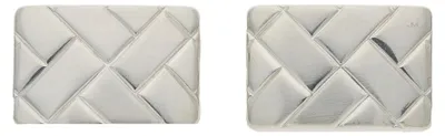 Produktbild von Manschettenknöpfe Silber 925 teilweise Mattiert Flechtmuster JL19-01-0051 JuwelmaLux